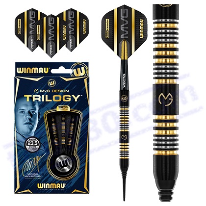 SET 3 FRECCETTE SOFT MVG TRILOGY 23.5G. - Winmau