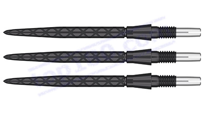 SET 3 PUNTE STEEL SWISS STORM DIAMOND BLACK 26MM. - Target