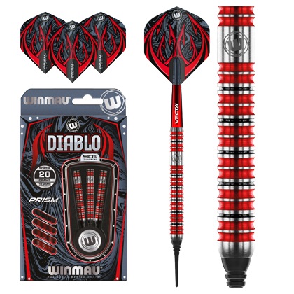 SET 3 FRECCETTE SOFT DIABLO 90% TUNGSTENO 20G. - Winmau