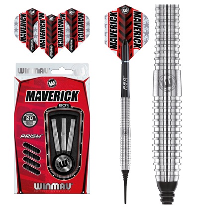 SET 3 FRECCETTE SOFT MAVERICK 80% TUNGSTENO 20G. - Winmau