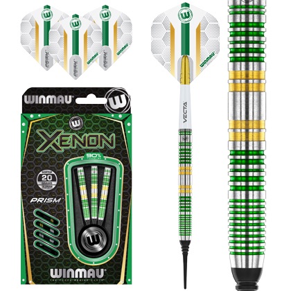 SET 3 FRECCETTE SOFT XENON 90% TUNGSTENO 20G. - Winmau